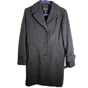 Gray Wool Blend Lined Peacoat Coat - Women's M -‎ Style & Co. Y2K